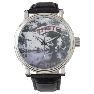 Reloj De Pulsera WA, Seattle, puente lunar y estanque después del i