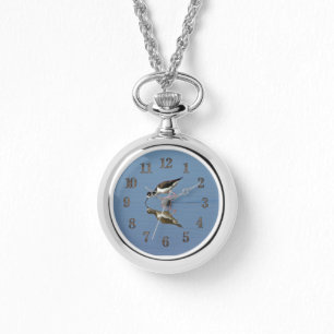 Reloj De Pulsera Wading Bird Calm Water Reflation Photo Nature