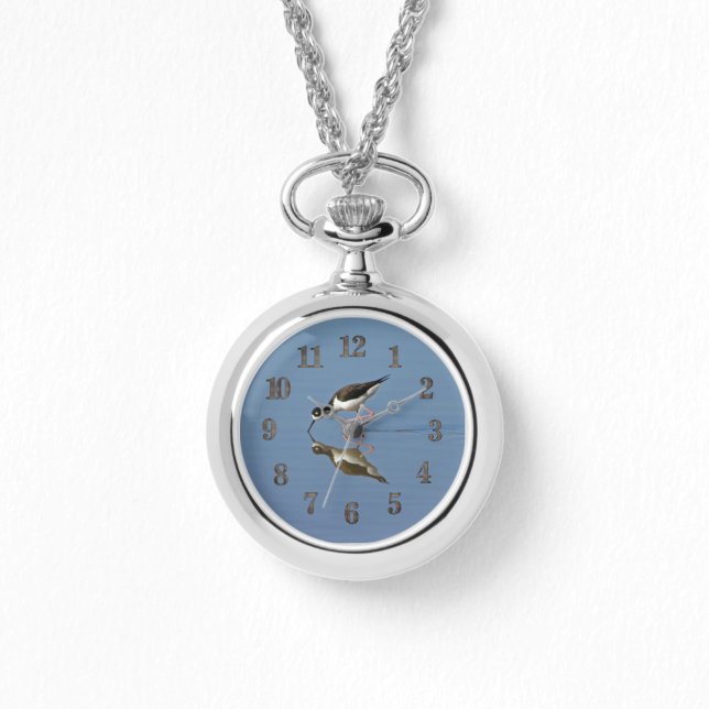 Reloj De Pulsera Wading Bird Calm Water Reflation Photo Nature (Anverso)