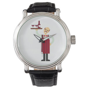 Reloj De Pulsera Waiter with Wine