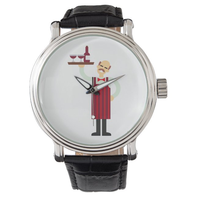 Reloj De Pulsera Waiter with Wine (Anverso)
