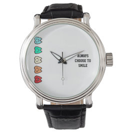 Reloj De Pulsera Wall Clock – Cute Dental Art & Positive Decor