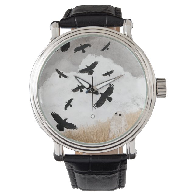 Reloj De Pulsera Walter y los cuervos (Anverso)