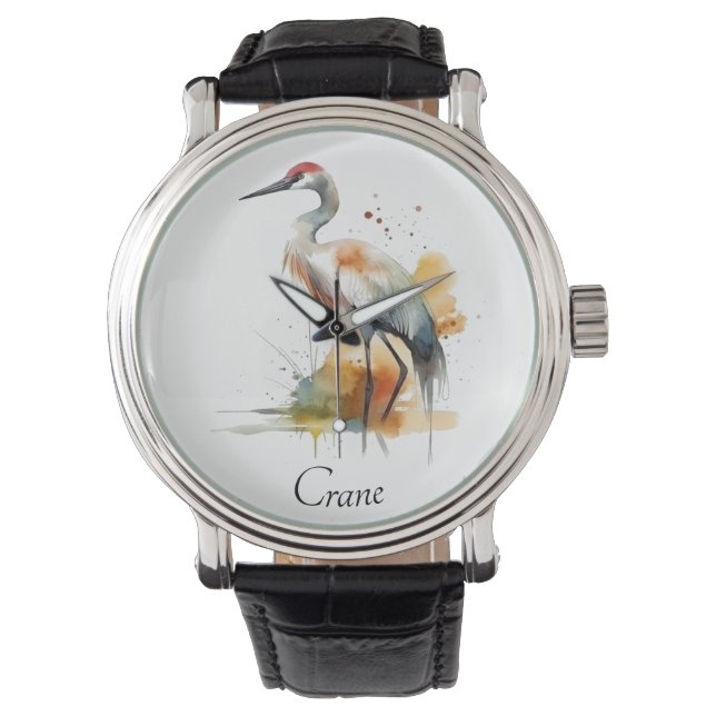 Reloj De Pulsera Wandering Crane, personalizado (Anverso)
