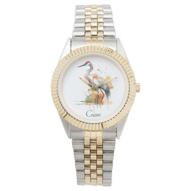 Reloj De Pulsera Wandering Crane, personalizado (Anverso)
