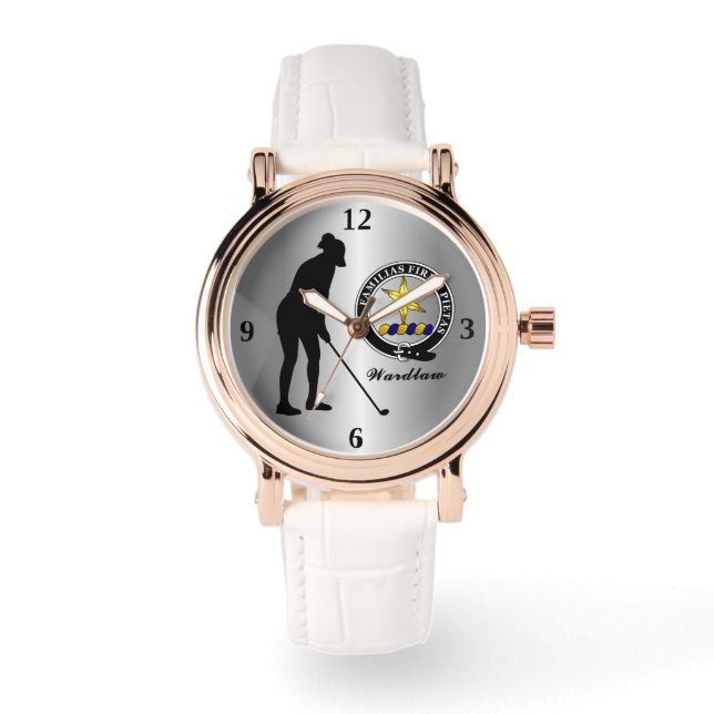 Reloj De Pulsera Wardlaw Clan Badge (Hers) Golf (Anverso)