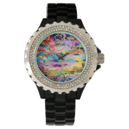 Reloj De Pulsera Warm Layers by Lydia's Art Sangria