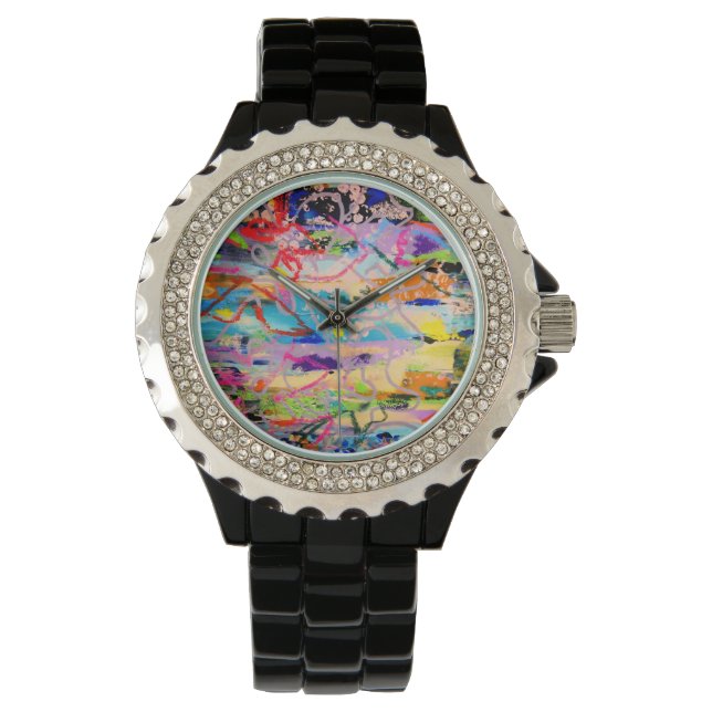 Reloj De Pulsera Warm Layers by Lydia's Art Sangria (Anverso)