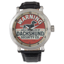 Reloj De Pulsera Warning Dachshund Dog