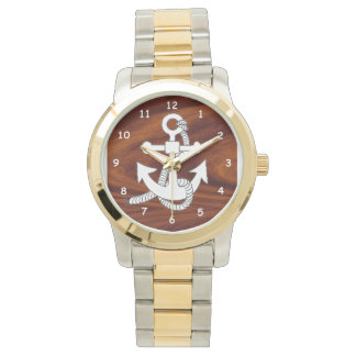 Reloj De Pulsera Watch - Anclaje de buques en madera