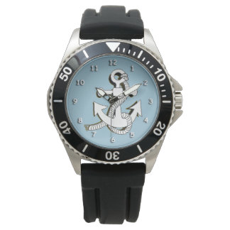 Reloj De Pulsera Watch - Anclaje en blanco con sombra