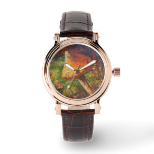Reloj De Pulsera Watch Ann Hayes Pinting Mushroom