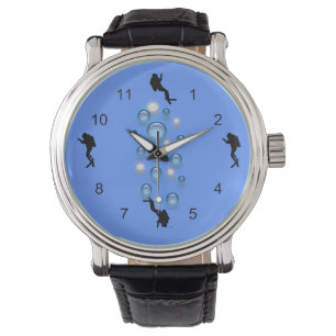 Reloj De Pulsera Watch - Buceadores y burbujas
