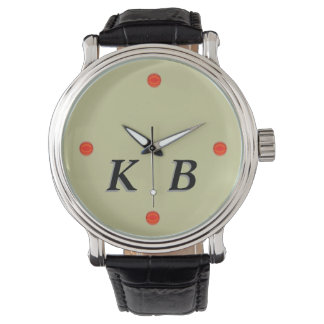 Reloj De Pulsera Watch - Cuatro puntos con Iniciales