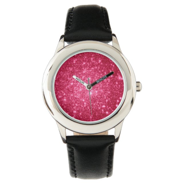 Reloj De Pulsera Watch: Estrellas rosas (Anverso)