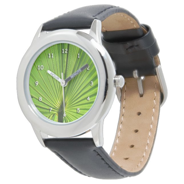 Reloj De Pulsera Watch - Hoja verde con luz solar (Angular)