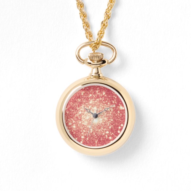 Reloj De Pulsera Watch: Las estrellas de Peach Champagne (Anverso)