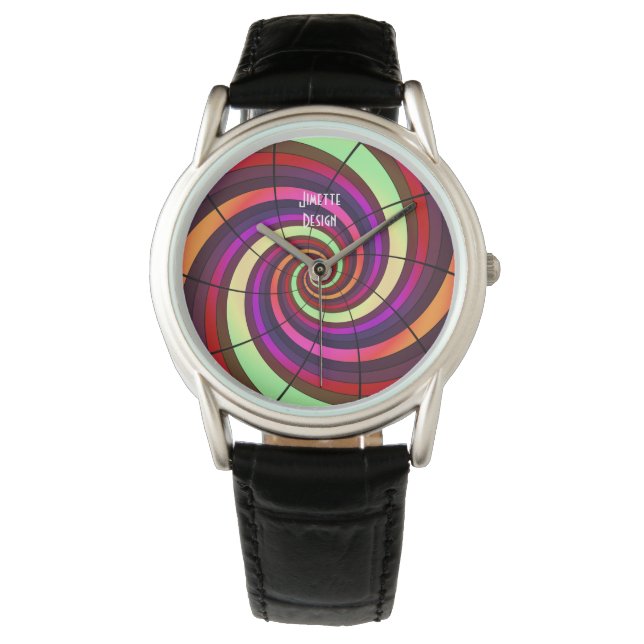 Reloj De Pulsera Watch - Negro - Diseño Jimette (Anverso)