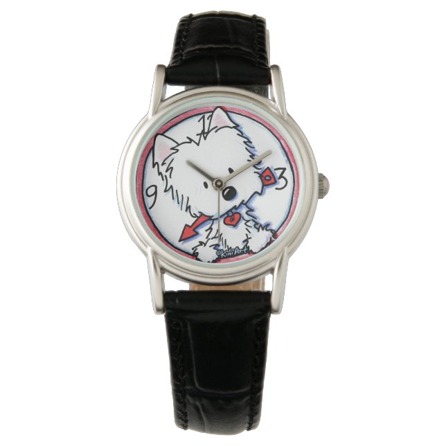 Reloj De Pulsera Watch Westie Time Wrist (Anverso)