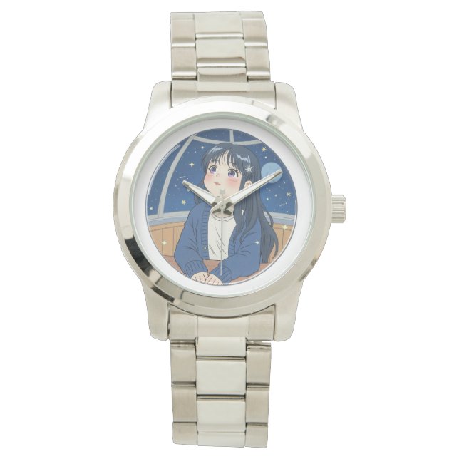 Reloj De Pulsera Watching the stars at the planetarium (Anverso)