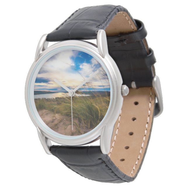 Reloj De Pulsera Water | Glen Lake Sleeping Bear Dunes Michigan (Angular)