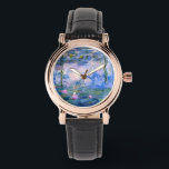 Reloj De Pulsera Water Lilies<br><div class="desc">Water Lilies es una serie de más de 200 pinturas al óleo del impresionista francés Claude Monet. Este cuadro,  que se terminó en 1919,  está decorado en tonos azules y rosas.</div>