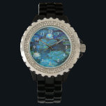 Reloj De Pulsera Water Lilies Blue, pintura de Claude Monet<br><div class="desc">Water Lilies Blue,  pintura de Claude Monet,  reloj de pulsera.</div>