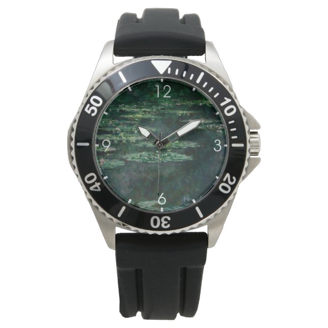 Reloj De Pulsera Water Lilies (por Claude Monet) (Anverso)