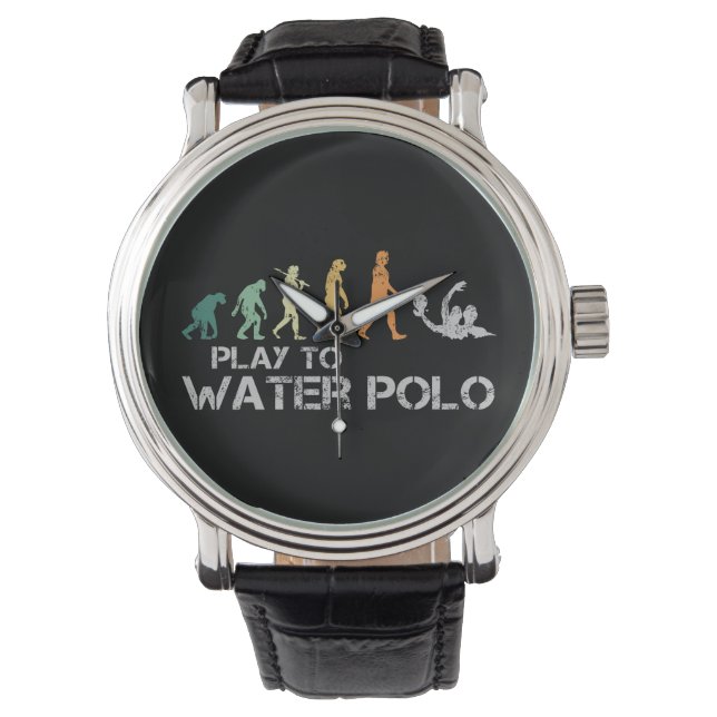 Reloj De Pulsera Water Polo Evolution Retro Funny Gift for Man (Anverso)