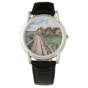 Reloj De Pulsera Water Stilt Houses Over the Water
