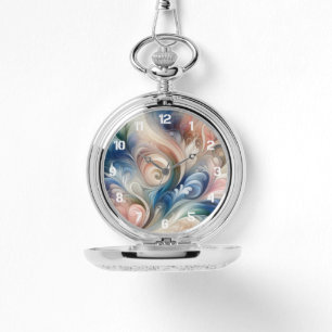 Reloj De Pulsera Watercolor Fantasía Patrón romántico floral