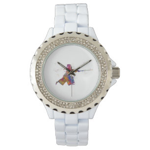 Reloj De Pulsera Watercolor martial art-kendo