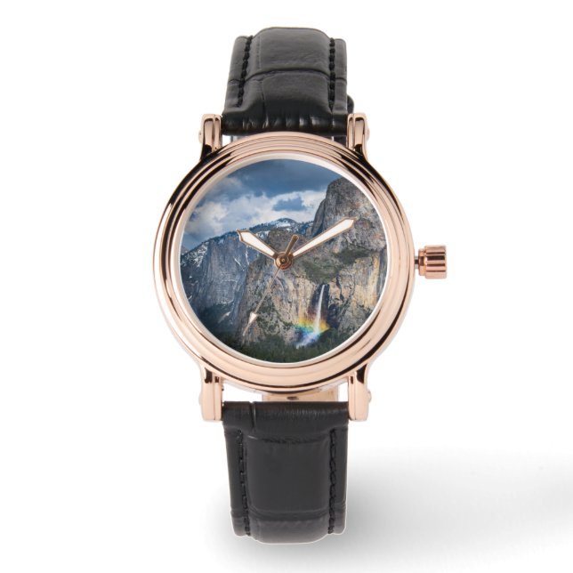 Reloj De Pulsera Waterfalls | Bridal Veil Falls Yosemite California (Anverso)