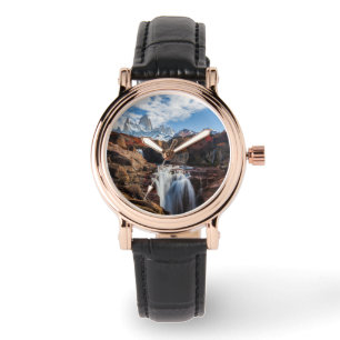 Reloj De Pulsera Waterfalls   Fitz Roy Mountain, Argentina