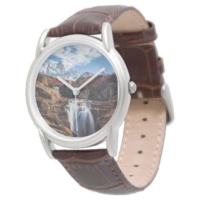 Reloj De Pulsera Waterfalls | Fitz Roy Mountain, Argentina (Angular)