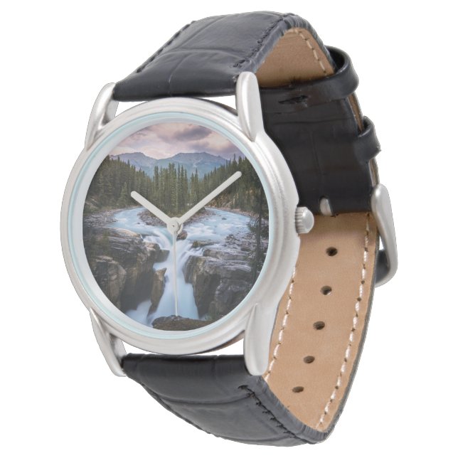 Reloj De Pulsera Waterfalls | Jasper National Park, Canada (Angular)