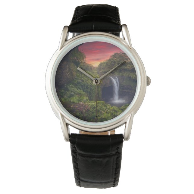 Reloj De Pulsera Waterfalls | Rainbow Falls, Hilo, Hawaii (Anverso)