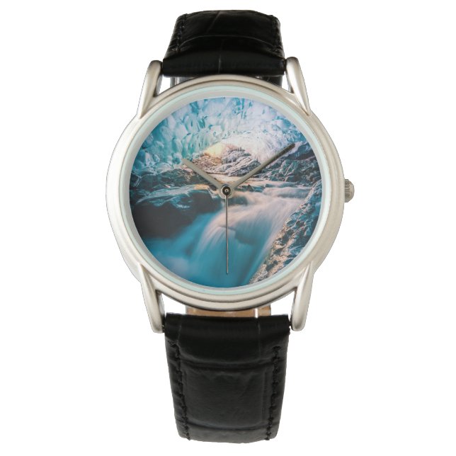 Reloj De Pulsera Waterfalls | Vatnajokull Glacier, Eastern Iceland (Anverso)