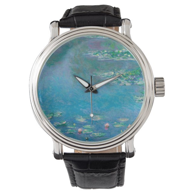 Reloj De Pulsera Waterlilies por la pintura Bella Artes de Claude M (Anverso)