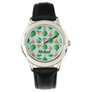 Reloj De Pulsera Watermelon Nombre personalizado Niños elegantes de