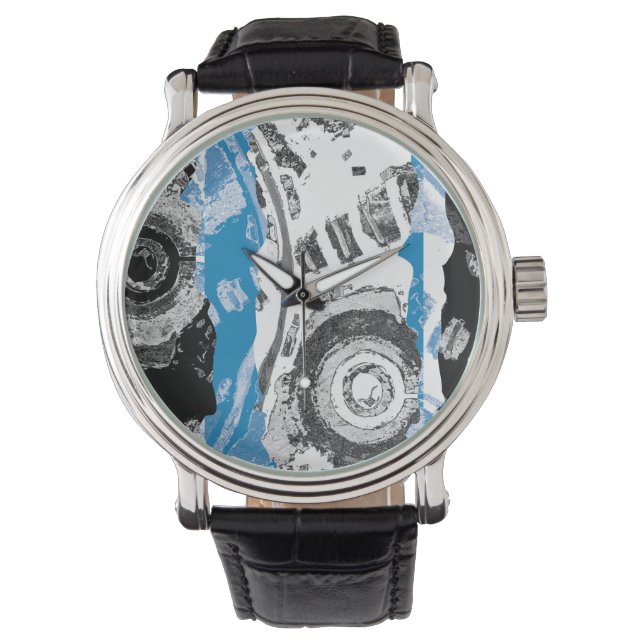 Reloj De Pulsera Wave Mechanism – Custom eWatch (Smartwatch, Black) (Anverso)