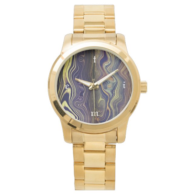 Reloj De Pulsera Wavy Wood TIME Piece (Anverso)