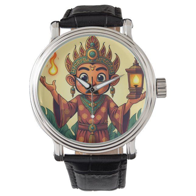 Reloj De Pulsera Wayang Amanah Javanés (Anverso)