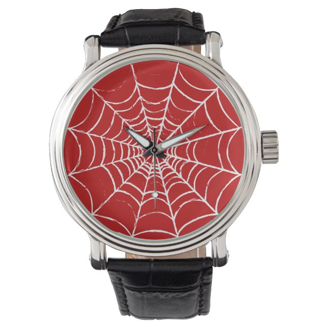 Reloj De Pulsera Web roja (Anverso)