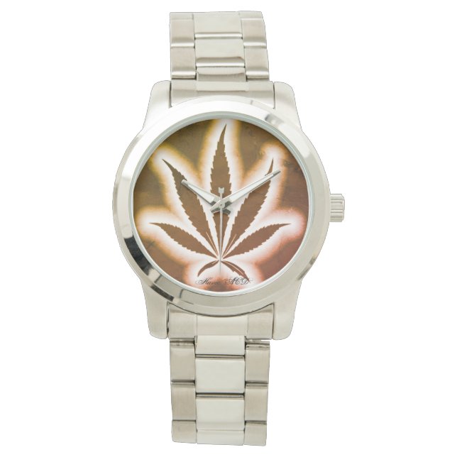 RELOJ DE PULSERA WEB WATCH BROWN BACKGROUND HAVIC ACD (Anverso)