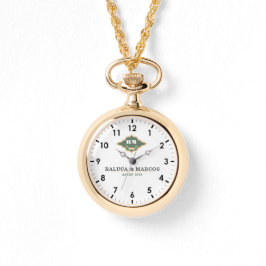 Reloj De Pulsera Wedding date couple name