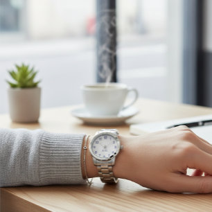 Reloj De Pulsera Wellness Waters Wristwatch - Reflective Steel 