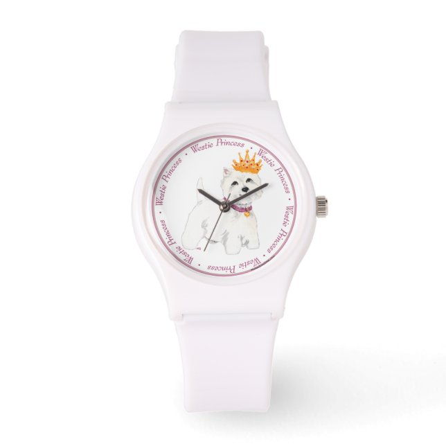 Reloj De Pulsera Westie Princess (Anverso)
