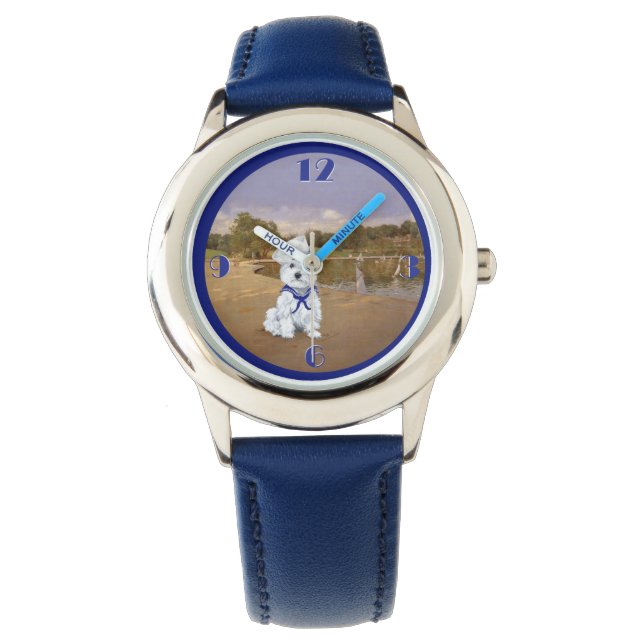 Reloj De Pulsera Westie Sailboat (Anverso)