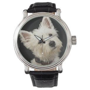 Reloj De Pulsera Westie (West Highland terrier) con cuello